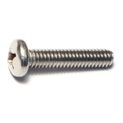 MIDWEST FASTENER 1/4"-20 x 1-1/4 in Phillips Pan Machine Screw, Plain Stainless Steel, 100 PK 07135